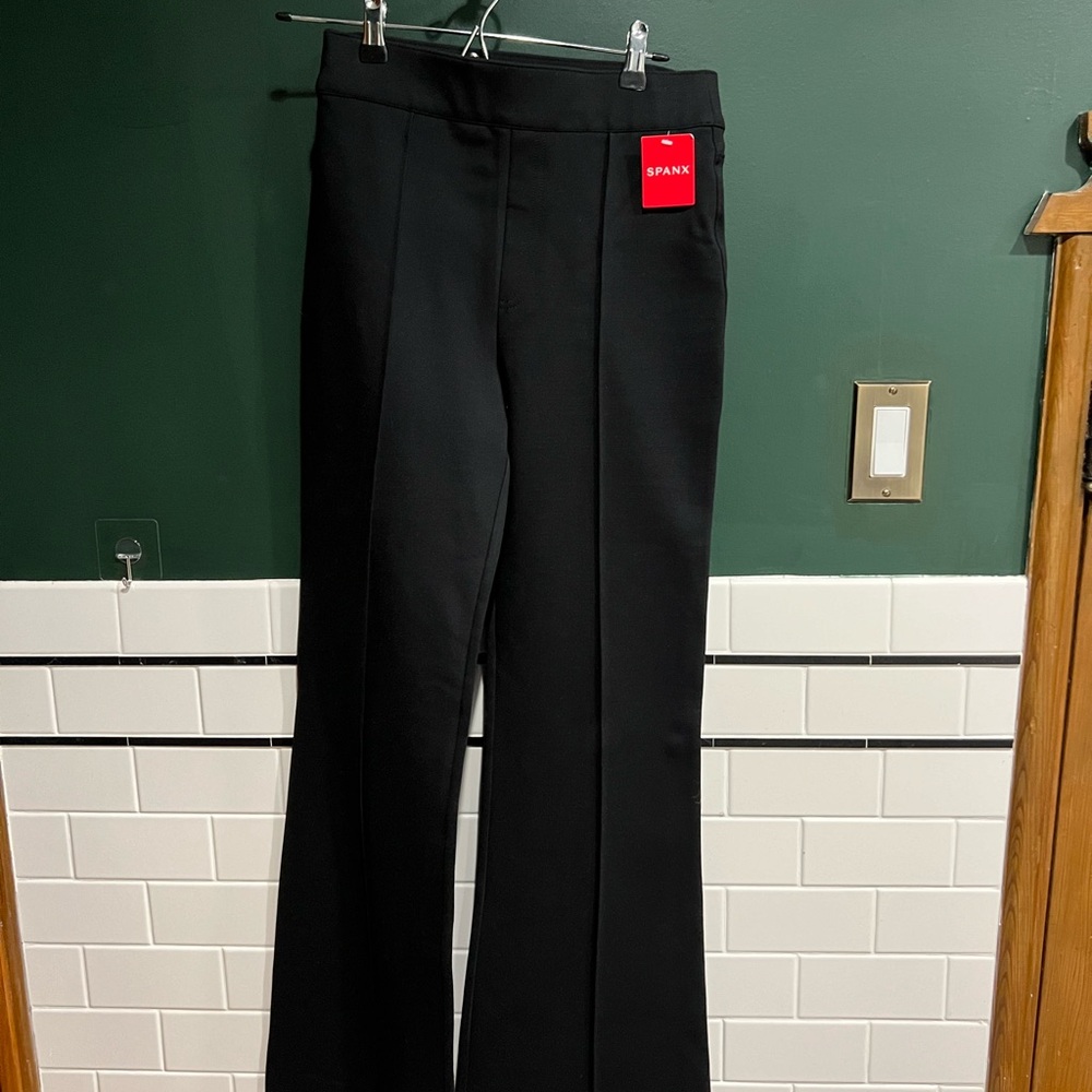 Spanx Black Wide-Leg Pants